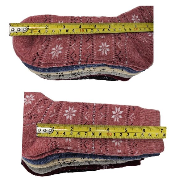 6-Pack Reindeer Print Women’s Lamb Wool Socks – Winter Essentials, Size 9-11 NWT - Picture 5 of 5